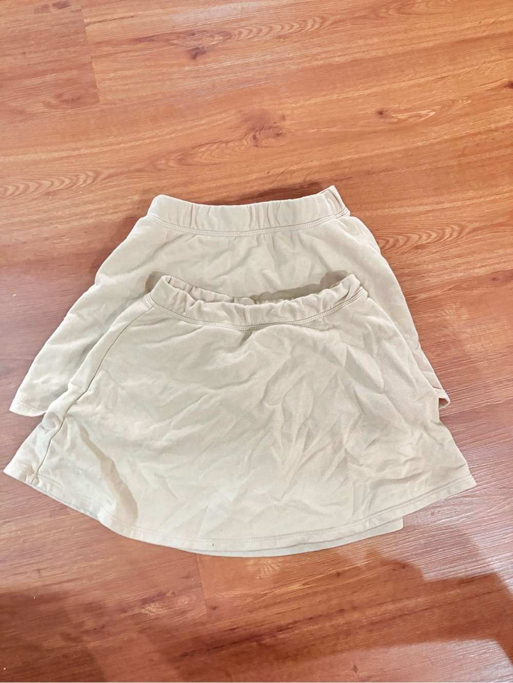 Place Girls' Cream A-Line Skort Duo